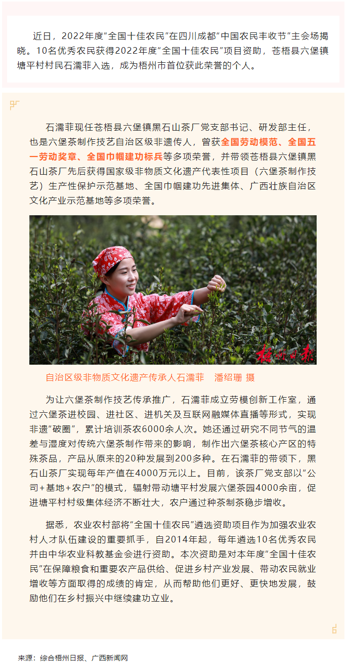 2022年“全國十佳農(nóng)民”揭曉 全國勞模石濡菲上榜！.png