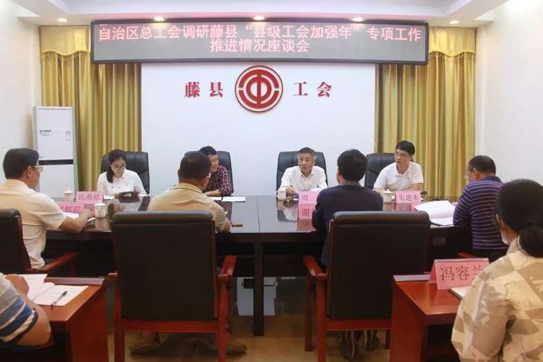 自治區(qū)總工會(huì)副主席周健到梧州市調(diào)研指導(dǎo)“縣級工會(huì)加強(qiáng)年”專項(xiàng)工作推進(jìn)情況