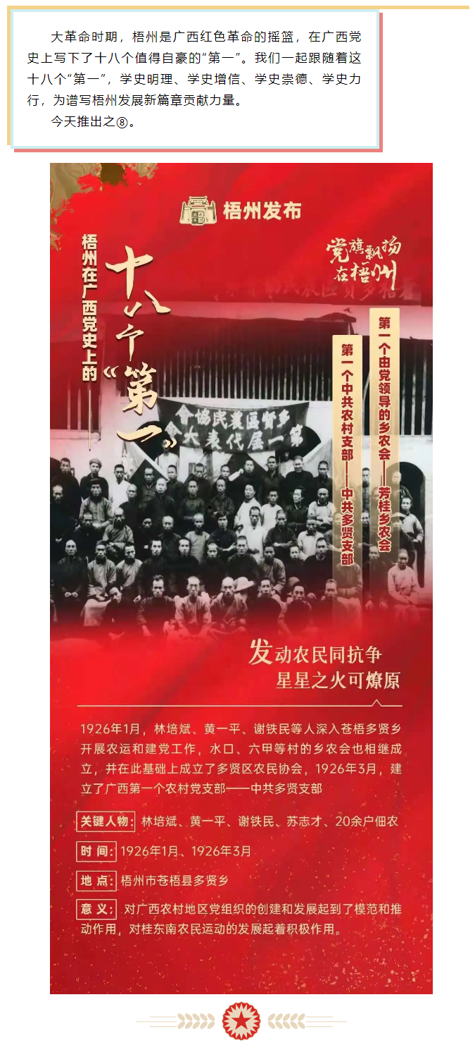 【職工學(xué)黨史】梧州18個(gè)“第一”之⑧丨廣西第一個(gè)中共農(nóng)村支部、第一個(gè)由黨領(lǐng)導(dǎo)的鄉(xiāng)農(nóng)會(huì).png