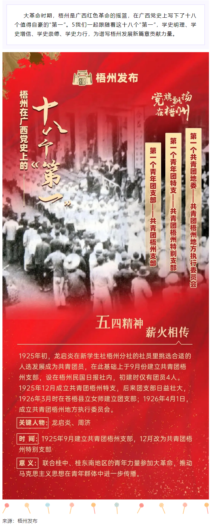 【職工學(xué)黨史】梧州的18個(gè)“第一”之⑾丨廣西第一個(gè)共青團(tuán)地委、第一個(gè)青年團(tuán)特支、第一個(gè)青年團(tuán)支部.png